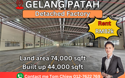 Gelang Patah SILC Detached Factory For Rent