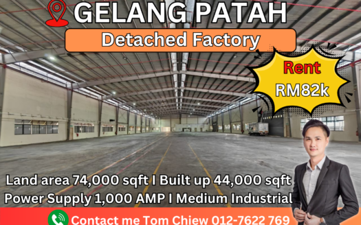 Gelang Patah SILC Detached Factory For Rent