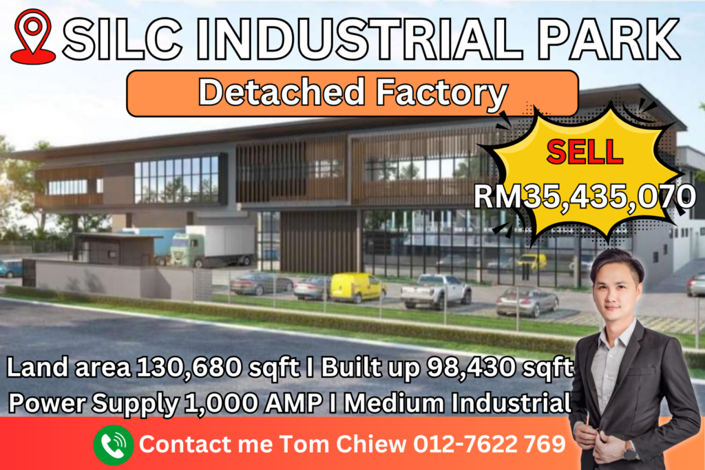 New Detached Factory

Land Size : 130,680 Sq.ft.
Build Up : 98,430 Sq.ft.
Key Feature :
-Floor Loading 20Kn/M2
-Power Supply 1,000 Amp
-Ceiling Height 9 To 11 Meter
-Medium Industrial
-Floor Loading 20Kn/M2