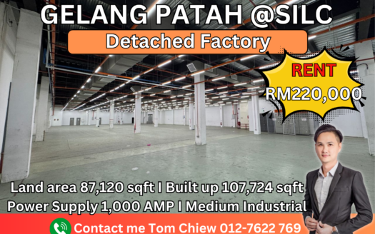 Gelang Patah Detached Factory For Rent