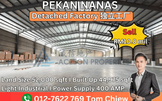 Pekan Nanas Detached Factory For Sale