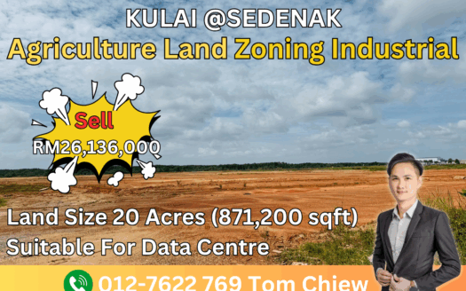 Kulai Sedenak Zoning Industrial Land For Sale
