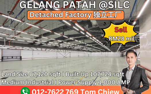 Gelang Patah Detached Factory For Sale