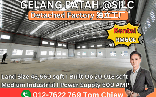 Gelang Patah Detached Factory For Rent