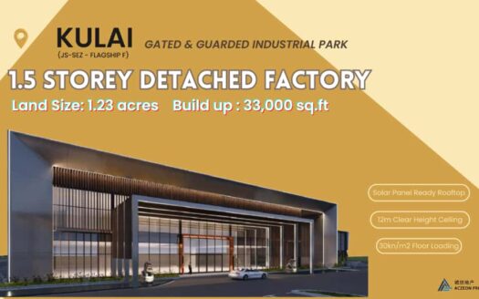 Kulai High Tech Detached Factory For Sale