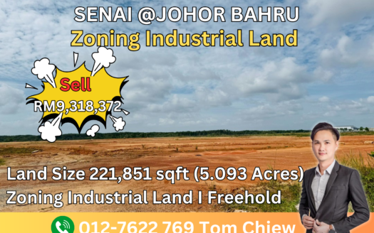 Senai Industrial Land For Sale